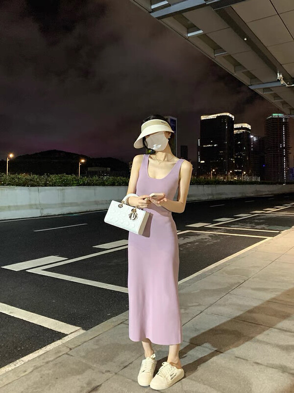 【WGWE】Spice Girl Temperament Slim Body Small Sexy Knitted Bottom Pack Hip Dress 2909# FHX