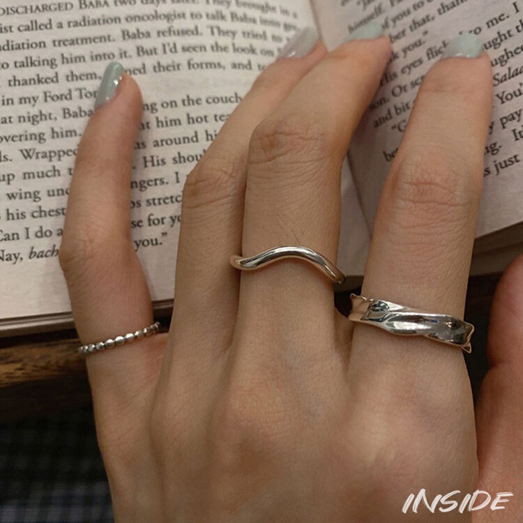 【INSIDE】Korean simple, exquisite, versatile and high-end ring (with box randomly distributed) J3717# ZXL