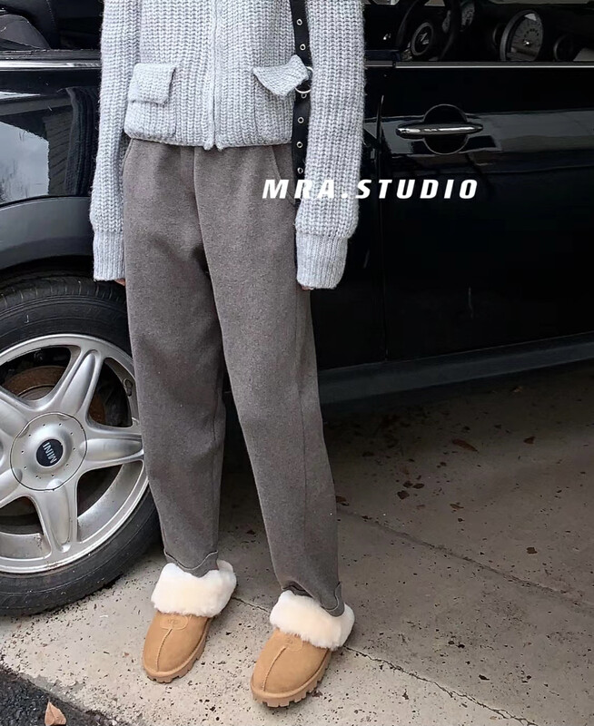 Original price 88.99! 【MRA】Simple all-match warm knitted casual pants DH337