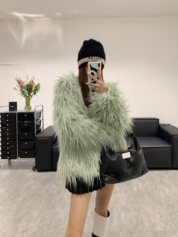 【VANESSA】Korean cotton plush imitation warm fur coat 8323# OZQ