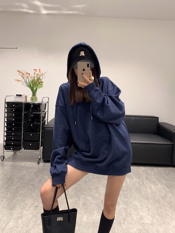 Original price 123.95! 【VANESSA】Thickened solid color hooded sweater 999# OZQ