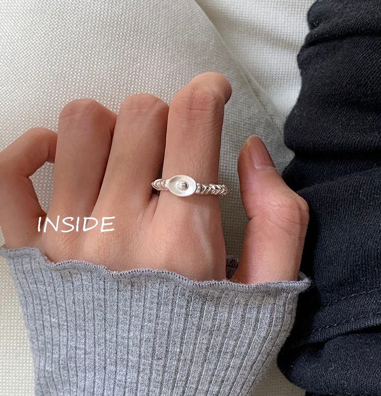 【INSIDE】Guochao Exquisite Fashion Broken Silver Ring (Random Box) J3683# ZXL