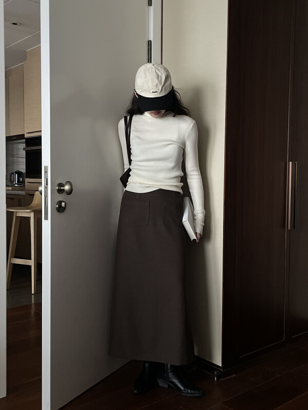 New autumn style! 【TN】Korean style high waist casual all-match skirt 5090# CLS