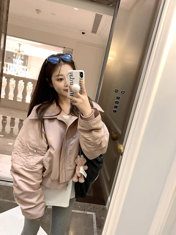 【BY】Korean style loose baseball uniform for age-reducing casual short jacket 0228# HJY