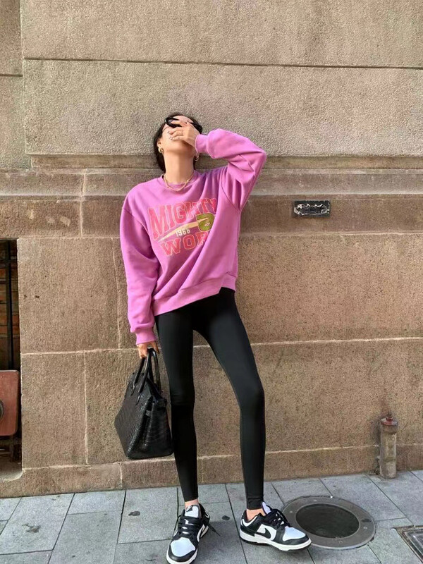 【ARE STUDIO】High waist all-match fleece leggings 92528# OZQ