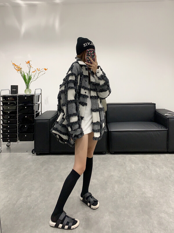 【VANESSA】Plaid small fragrance long-sleeved coat C-724# OZQ