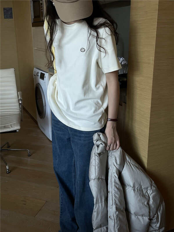 【TN】Simple all-match pullover western-style short-sleeved T-shirt YS1-3312# CLS