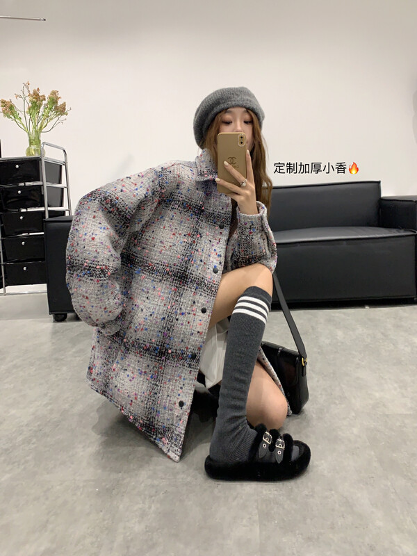 【VANESSA】Korean style small fragrance long-sleeved coat 717# OZQ
