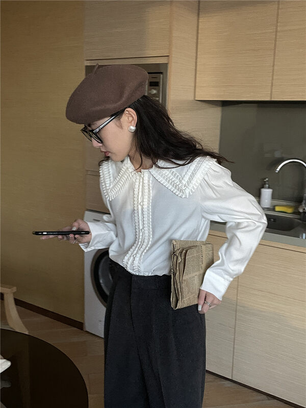 【TN】Korean style age-reducing fashion button-down shirt 2251# CLS