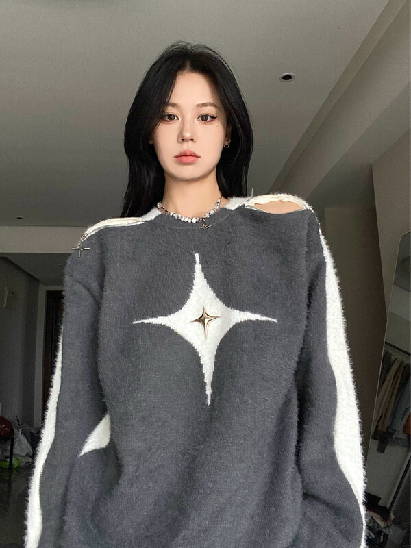 【BY】Korean style loose casual warm sweater 7427# HJY