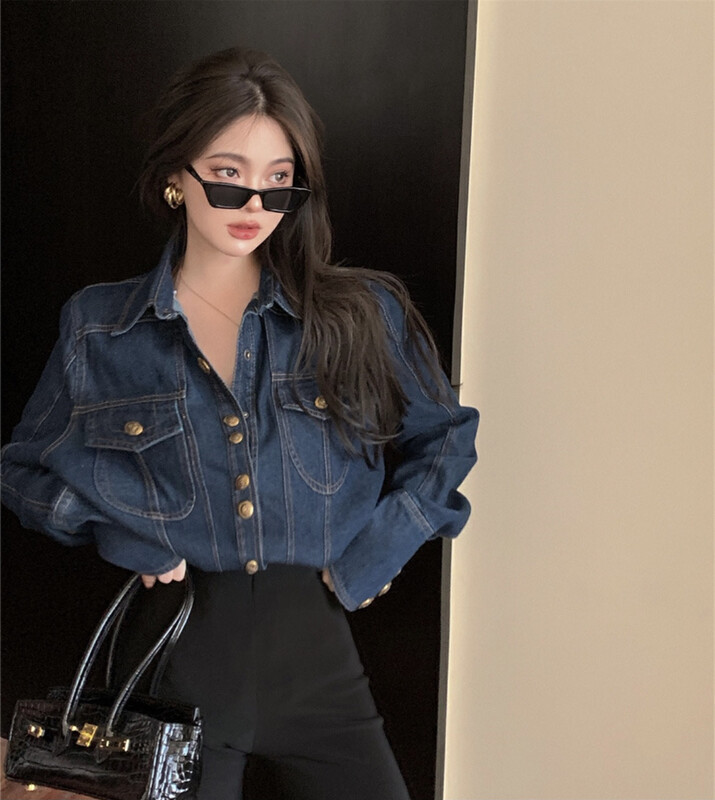 【BY】Korean style comfortable and versatile texture shirt 0440-1# HJY