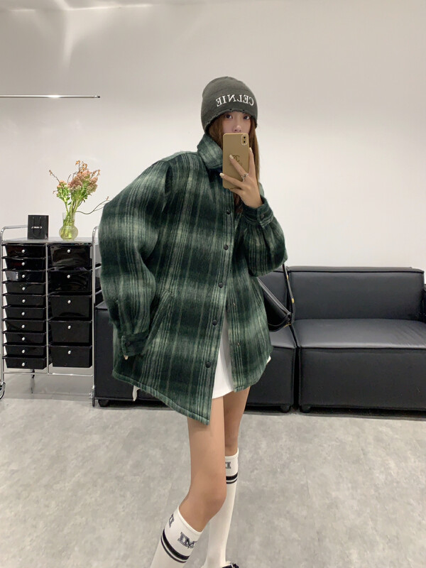【VANESSA】Striped long-sleeved all-match coat C-723# OZQ