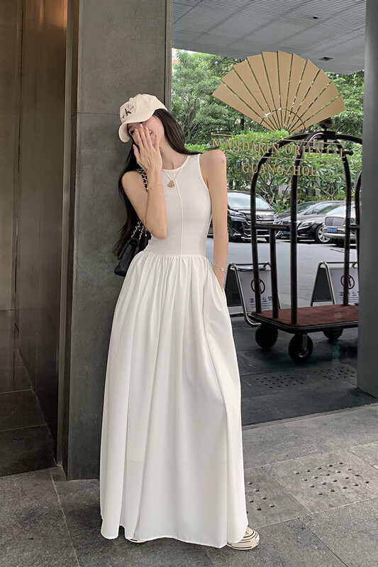 Original price 71.06! New in early autumn! [WGWE] Minimalist minimalist sporty vest dress 2385# FHX