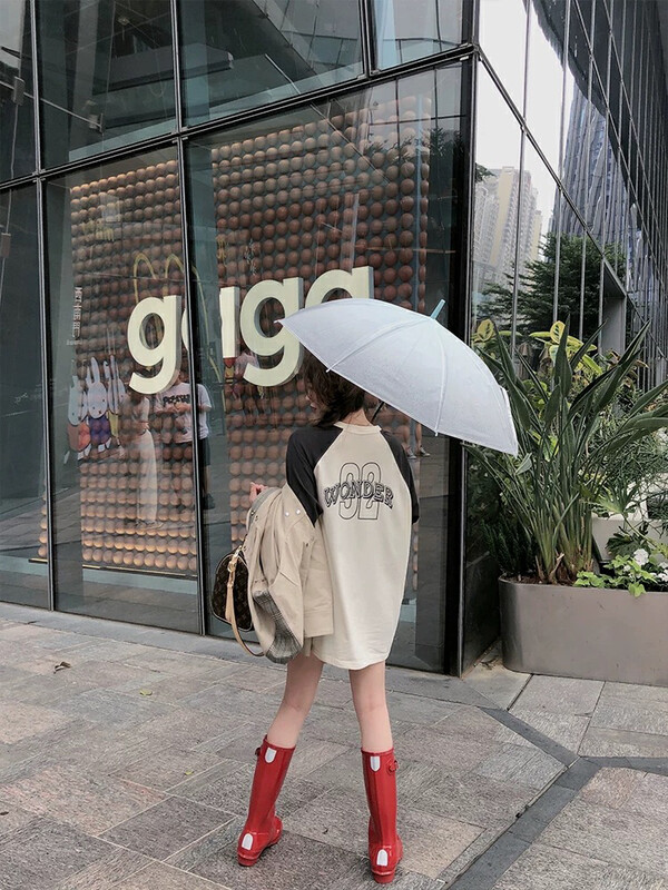 Original price 38.35! 【WGWE】letter print all-match long-sleeved T-shirt 2833# FHX