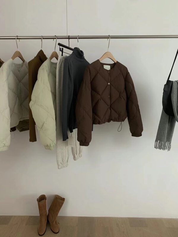 New winter models!  【WANNA OUR】Lingge j simple casual warm down jacket (90% white duck down) 229862# ZXL