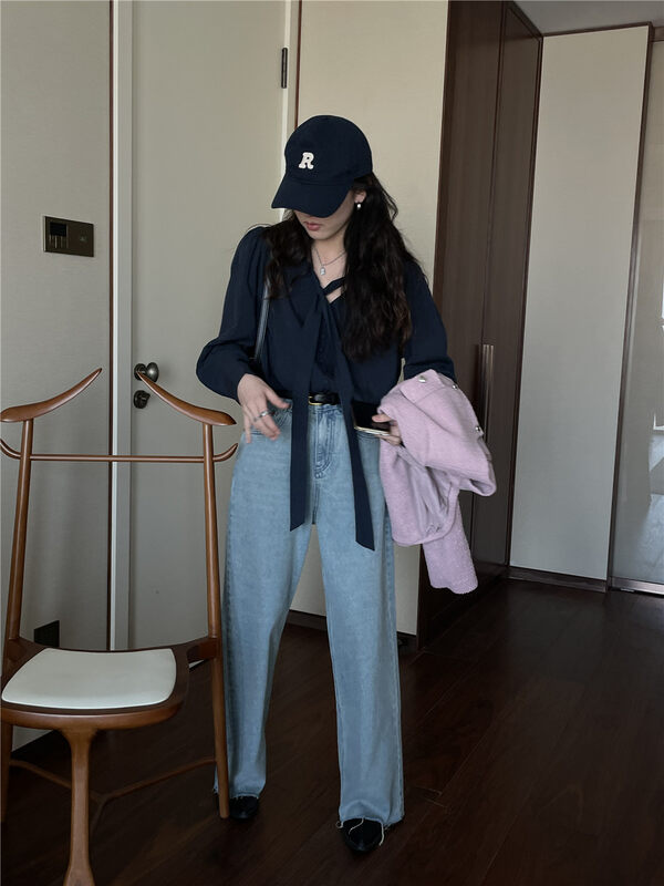 New in early autumn! 【TN】High waist and slim Harem all-match jeans 6055# CLS