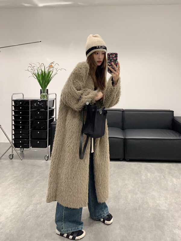 【VANESSA】Korean style single-breasted loose knitted cardigan 8202# OZQ