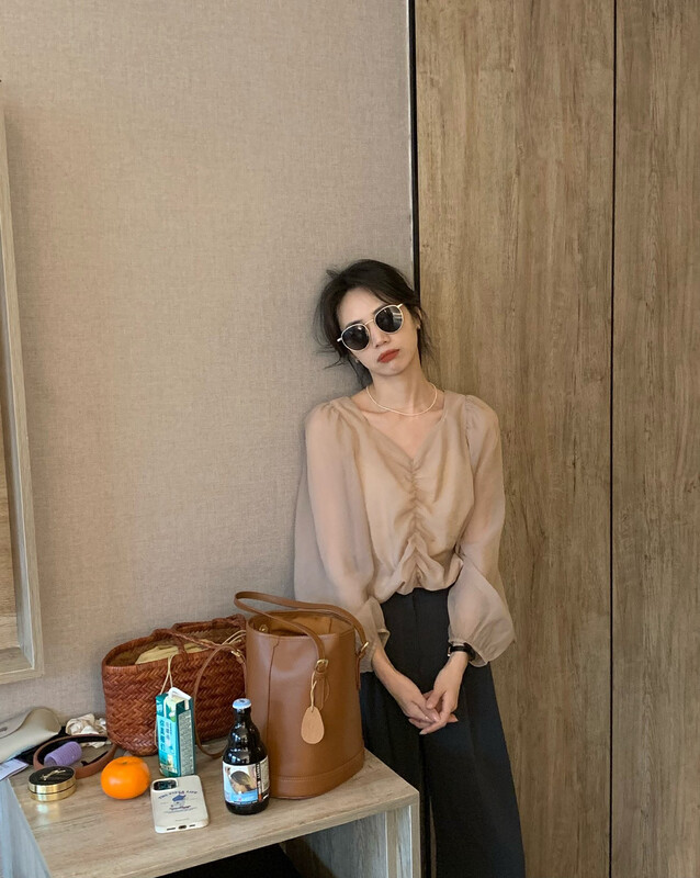 Original price 42.86! 【WGWE】French style gentle and sweet shirt 2351# FHX
