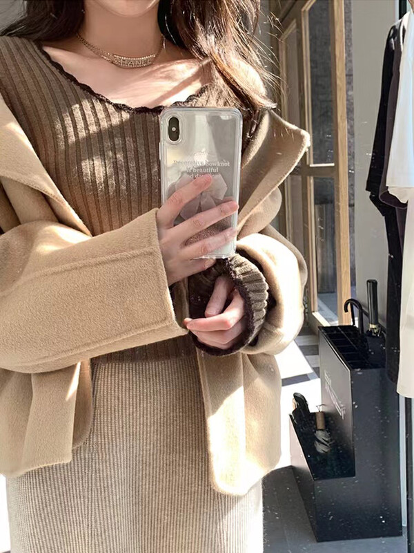 【ARE STUDIO】Simple all-match color-block sweater 92607# OZQ