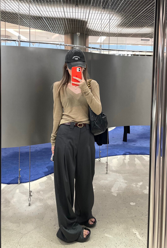 Original price 65.42! New in autumn! [WGWE] Korean style casual straight trousers 2679# FHX