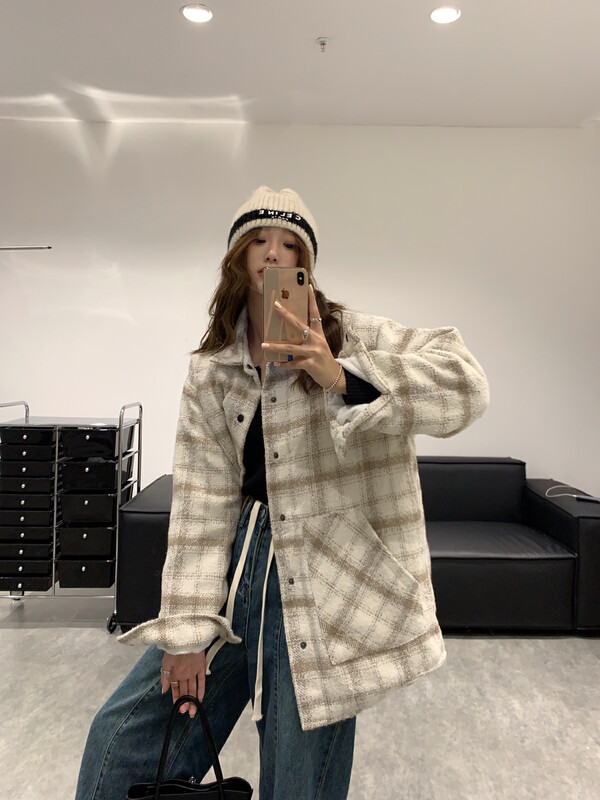 【VANESSA】Korean thick plaid coat 8092# OZQ