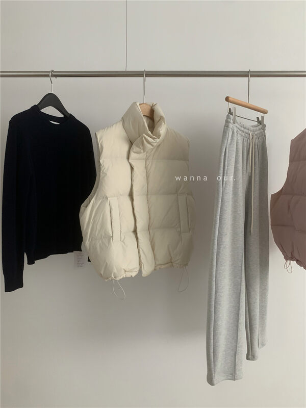 New winter models!  【WANNA OUR】Simple all-match vest warm down jacket (90% white duck down) 229832# ZXL