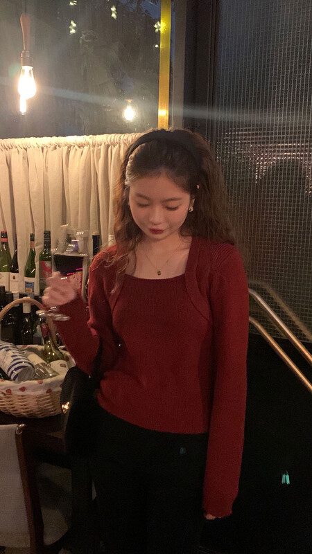 【WGWE】Simple all-match slim-fit sweater 3137# FHX