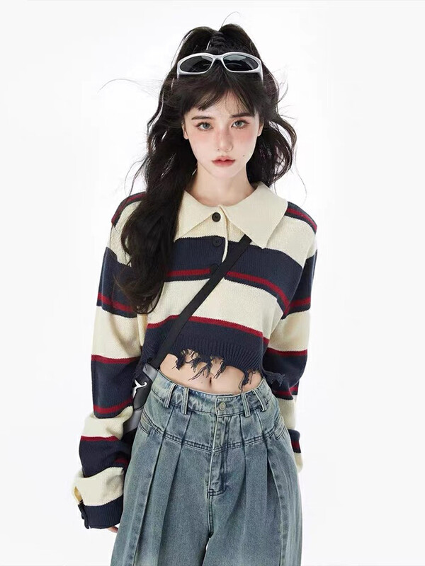【WGWE】American retro pullover warm sweater 2745# FHX