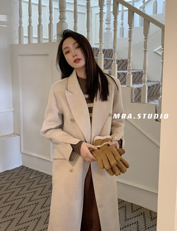 Original price 629.99! [MRA] High-quality big-brand warm coat wool coat (70 wool 30 rabbit fur) KU216