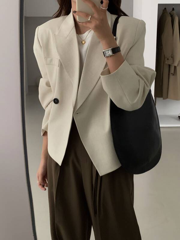 New in early autumn! [WANNA] High-quality thin one-button suit 89382# ZXL