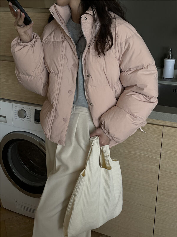 【TN】Korean style all-match casual stand collar warm padded jacket 1235# CLS
