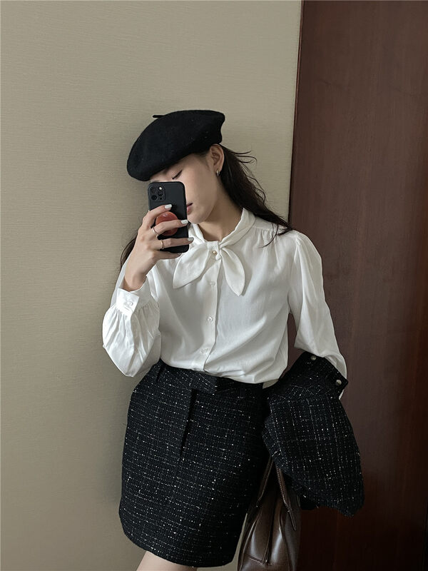 【TN】Korean style simple temperament age-reducing shirt T2241# CLS