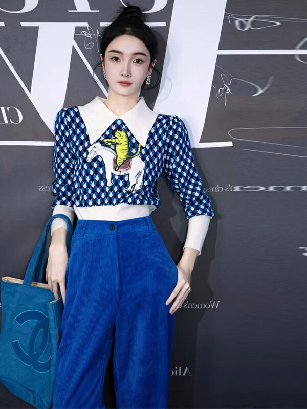 【ARE STUDIO】Designed Doll Collar Knitted Sweater 92595# OZQ