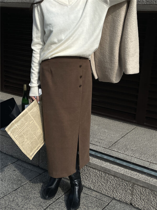 【TN】Slit Design Commuter Slim Skirt 5202# CLS