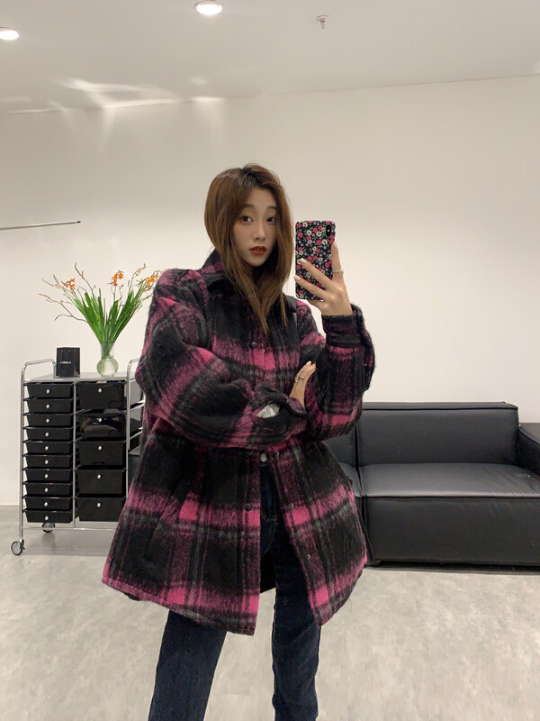 【VANESSA】Korean color matching long-sleeved coat C-703# OZQ