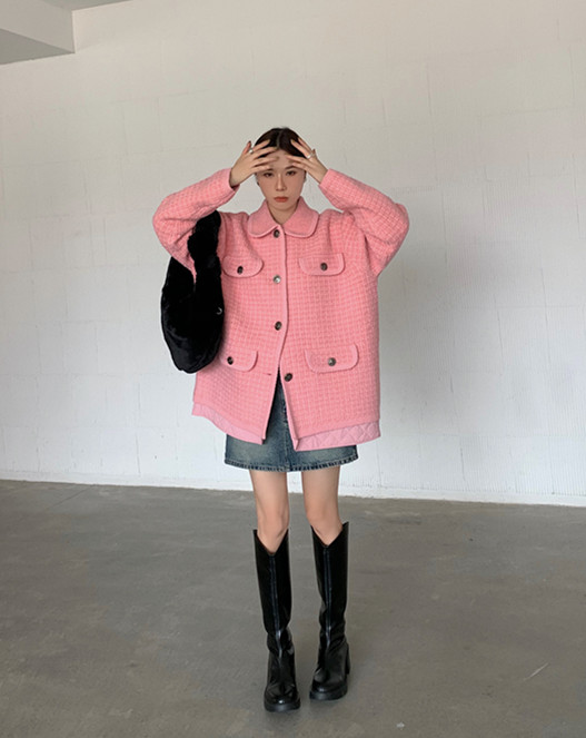 [TUTU] Xiaoxiang style loose retro foreign style casual short jacket 52498# LSL