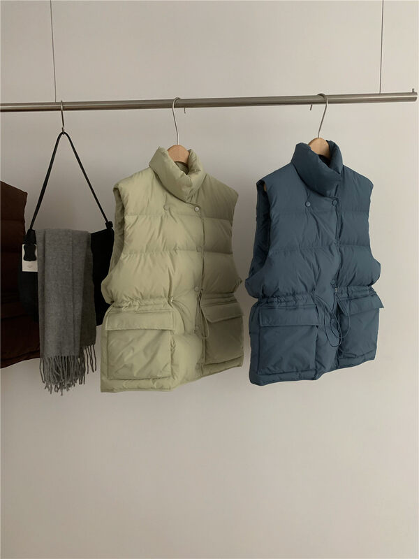 New winter models!  [WANNA OUR] drawstring waist all-match warm down jacket (90% white duck down) 229903# ZXL