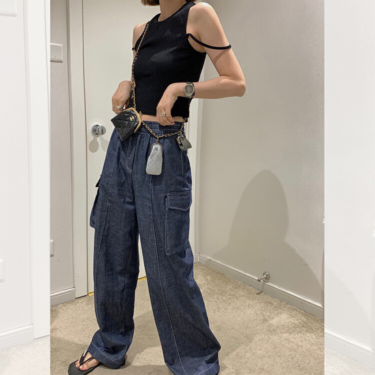 New in autumn!【WGWE】American workwear wide-leg jeans 2560# FHX