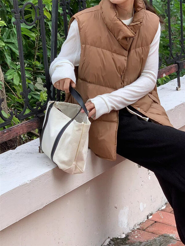 【ARE YOU】Korean style comfortable and versatile texture warm down jacket (including 90% white duck down) YS1-602# L