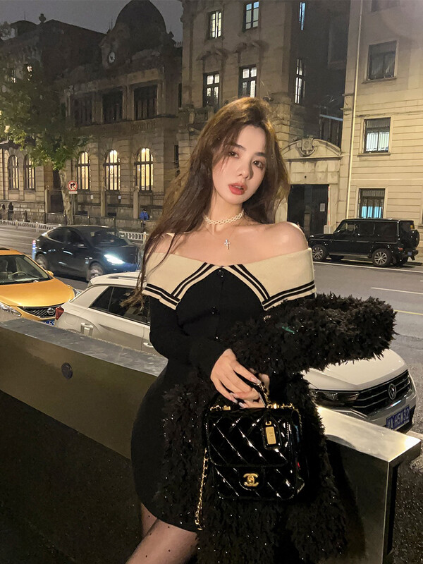 【L.L STUDIO】Pure Desire Spice Girls High Waist Knitted Warm Sweater 78536# PCZ