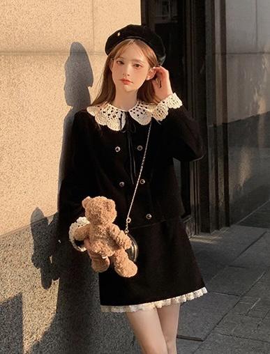 Casual 【JH】Internet celebrity Xiaoxiang short coat + slim skirt suit (with shawl) 43111# PCZ