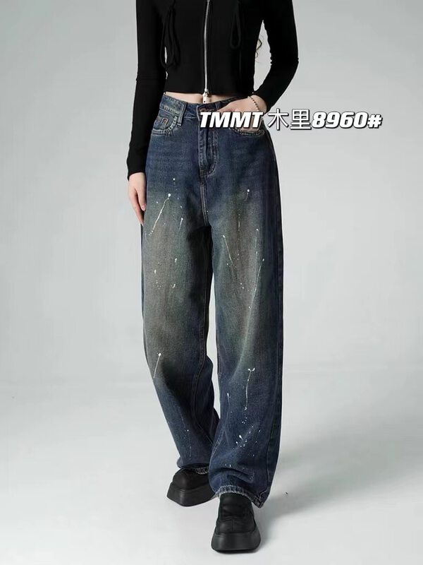 Original price 76.70! New winter models! [JIAJIATMMT Muli] High waist gradient comfortable jeans L8960# L