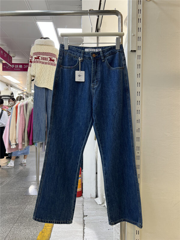 Original price 77.83! 【MEET ME】Slim, high-waisted and comfortable all-match jeans 61369# L