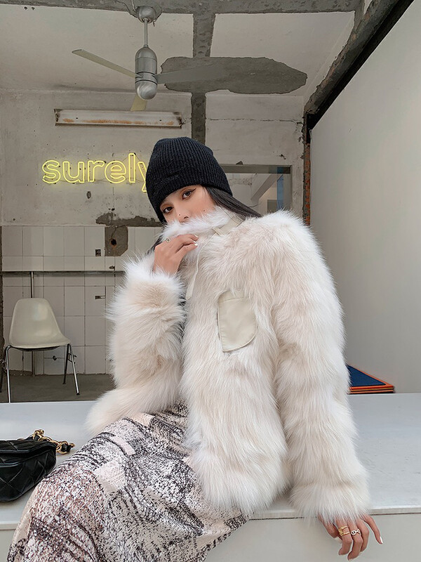 【L.L STUDIO】Glamourous lady imitation fox fur short coat 78544# PCZ