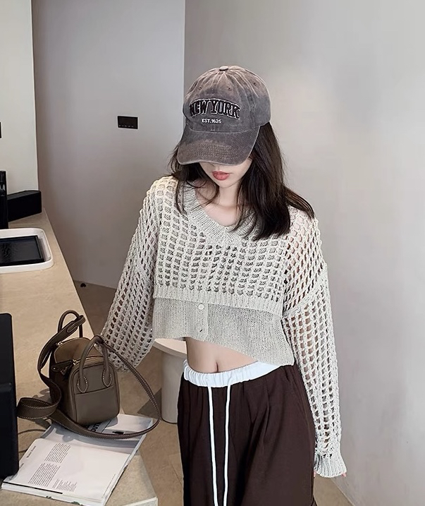 【JH】Internet celebrity hollow pullover + breasted vest two-piece suit 43311# PCZ