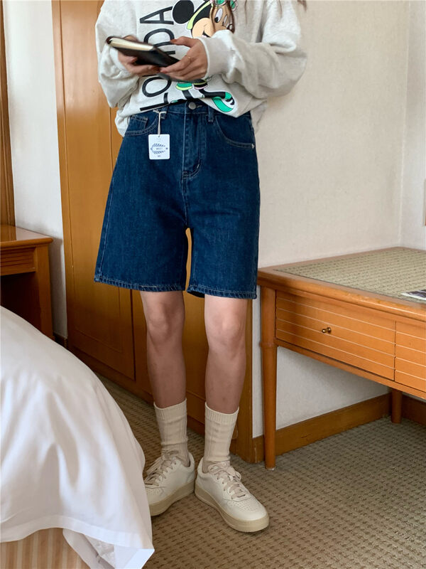 Original price 50.76! New in early autumn! [MEET ME] Thin, high-waisted, comfortable and versatile denim shorts 61392# L