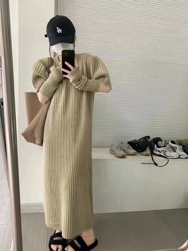 【L.L STUDIO】Korean style lazy wind pit dress (with detachable sleeves) 78513# PCZ