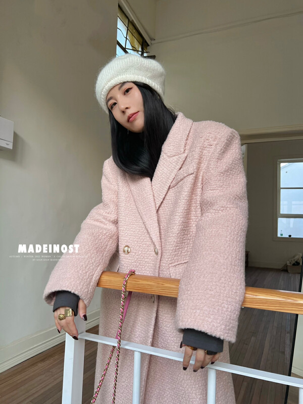 【Osha MADEINOST】Winter new main push circle wool texture thick wool coat 87358# FHX