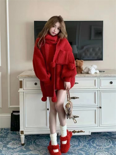 2022 China Long Live Long Live GLYP Net Red Show Knitwear College Versatile Casual Two-piece Sweater Women