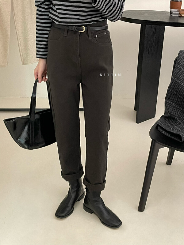 【KITTIN】Korean version thickened wash water cotton casual pants small feet pants 9299
